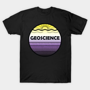 Nonbinary Pride Geoscience Cross Section T-Shirt